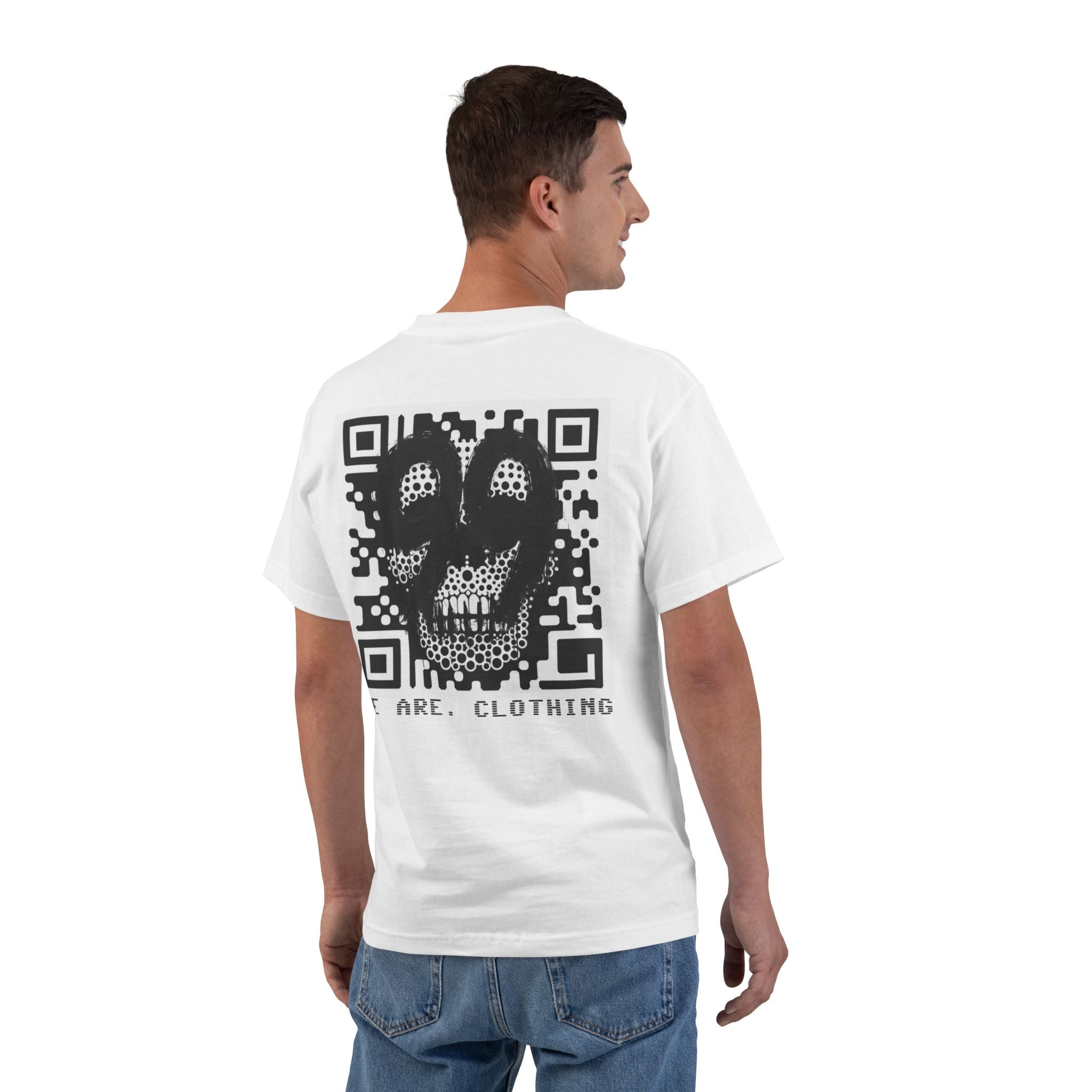 T-Shirt — '99' Drip Front & QR Skull Back Graphic Tee