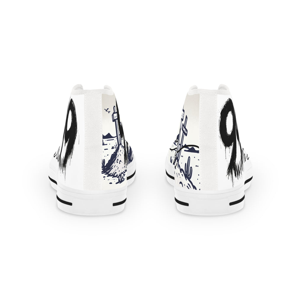 High Top Sneakers — 'We Are 99' Street Art Graphic Men's Shoes