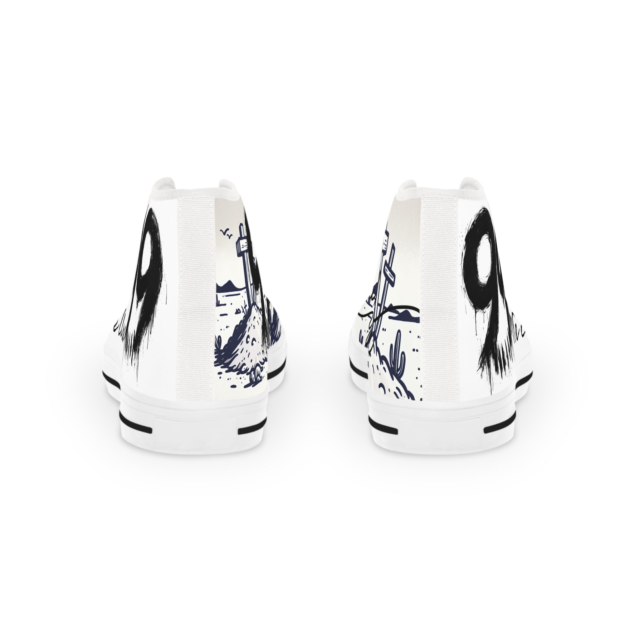 High Top Sneakers — 'We Are 99' Street Art Graphic Men's Shoes