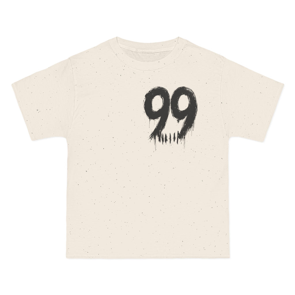 T-Shirt — '99' Drip Front & QR Skull Back Graphic Tee