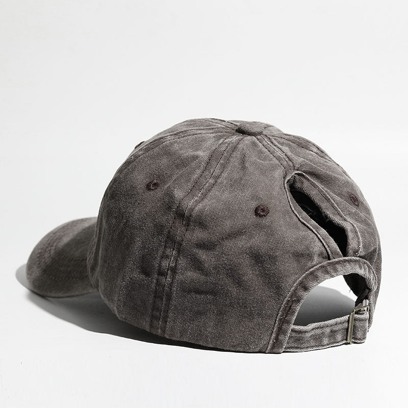 Curved Brim Snapback Hat for Women Outdoor Sports Sun Hat