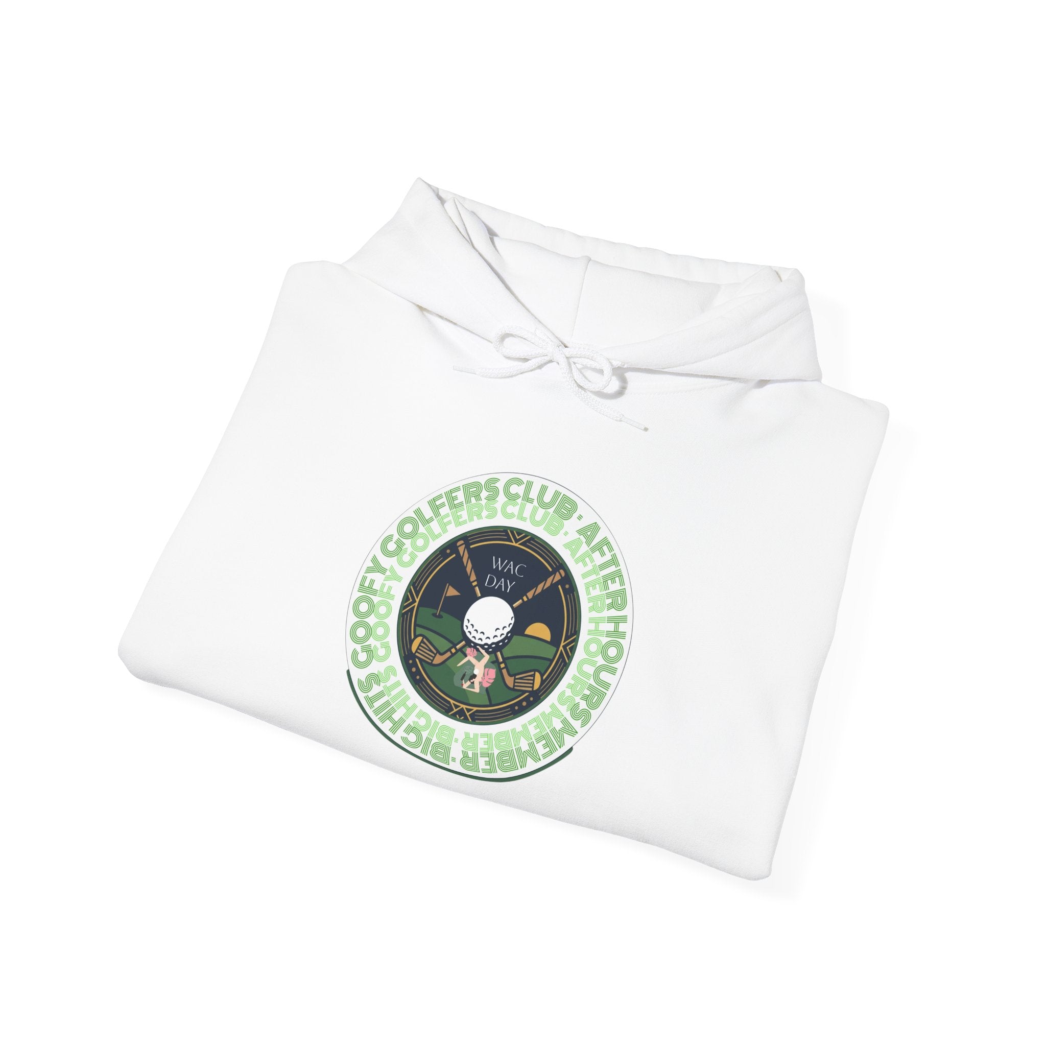 Weekend Fairways Club Hoodie | golf aesthetic, dad-core vintage varsity
