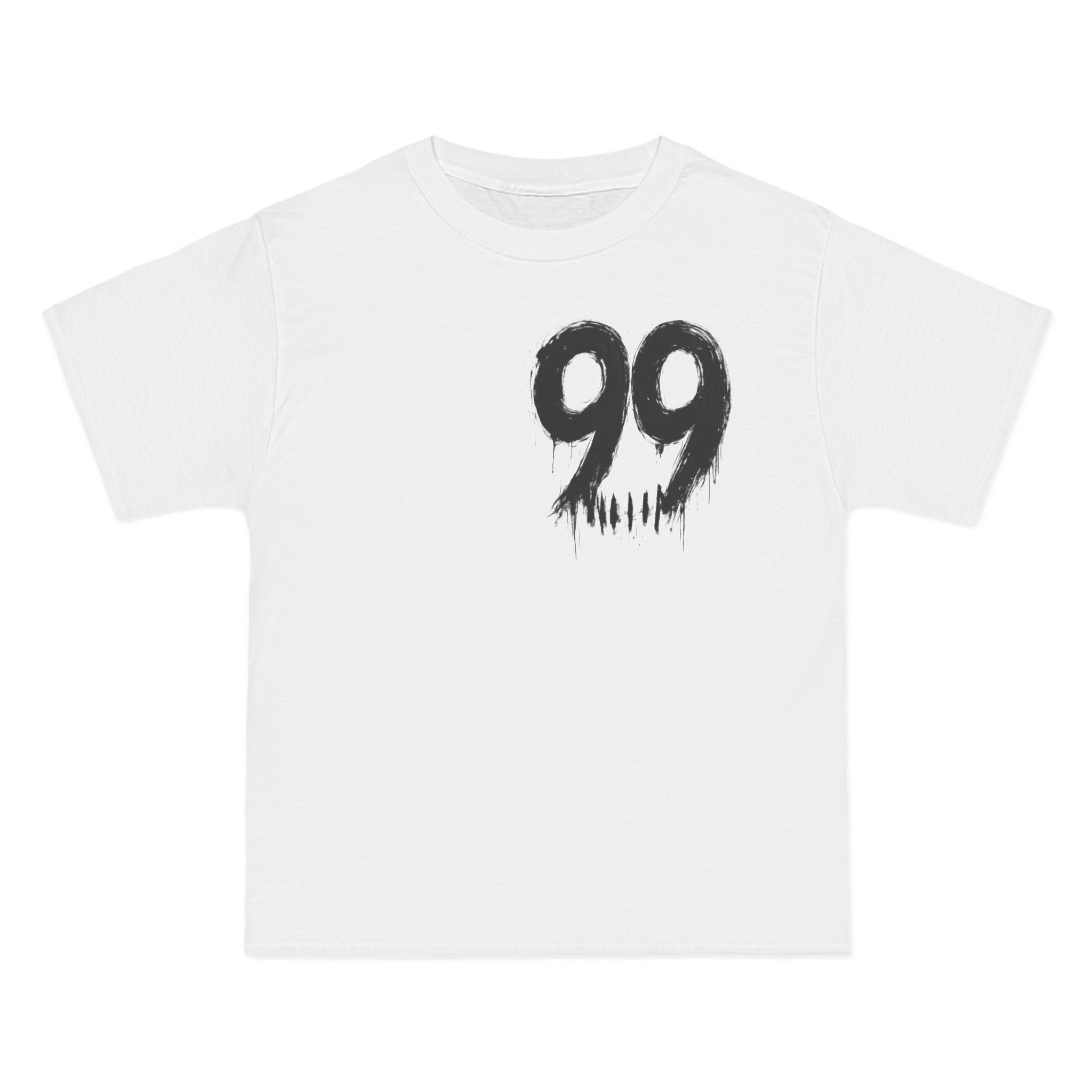 T-Shirt — '99' Drip Front & QR Skull Back Graphic Tee