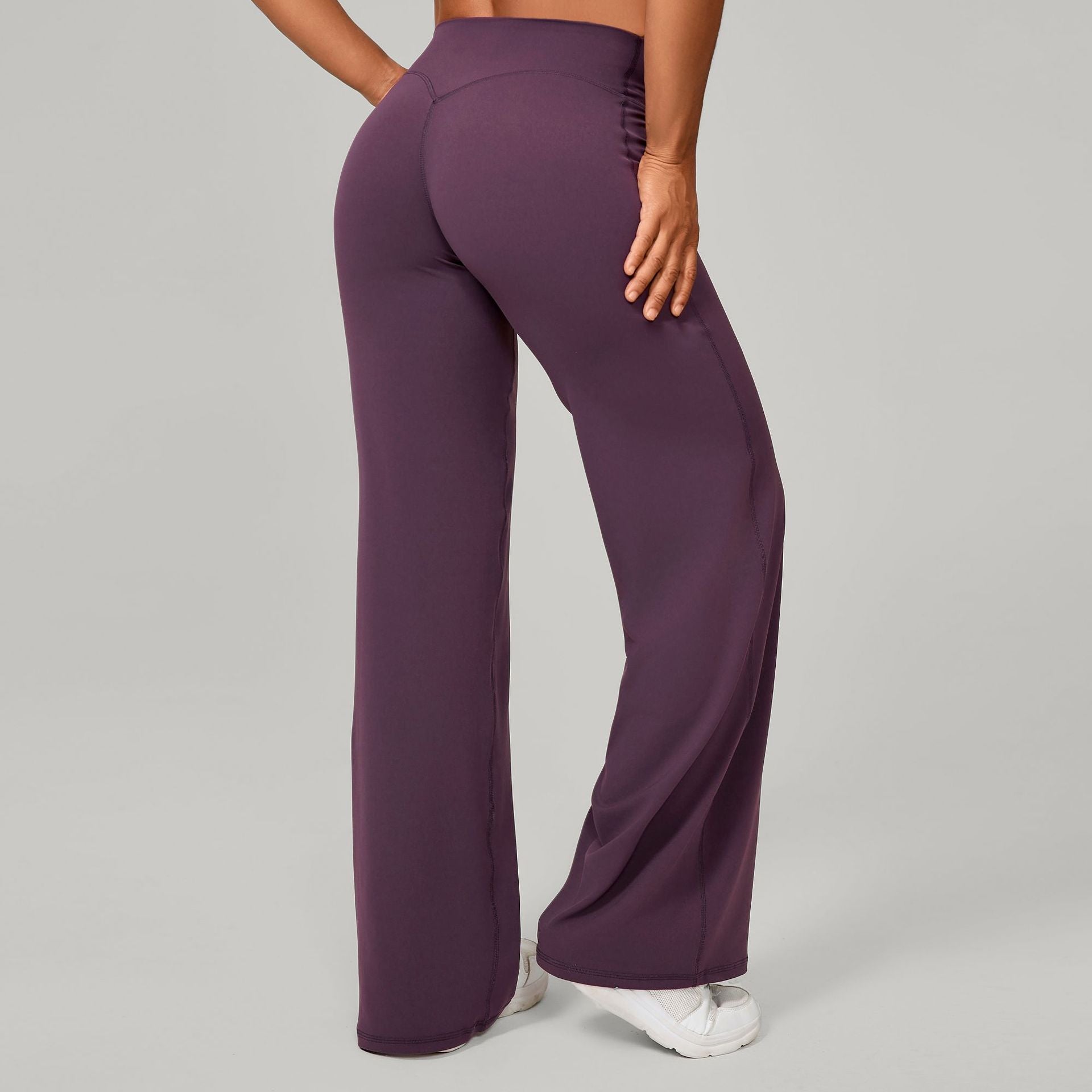 Comfortable High-Waisted Straight Leg Yoga Pants for Women