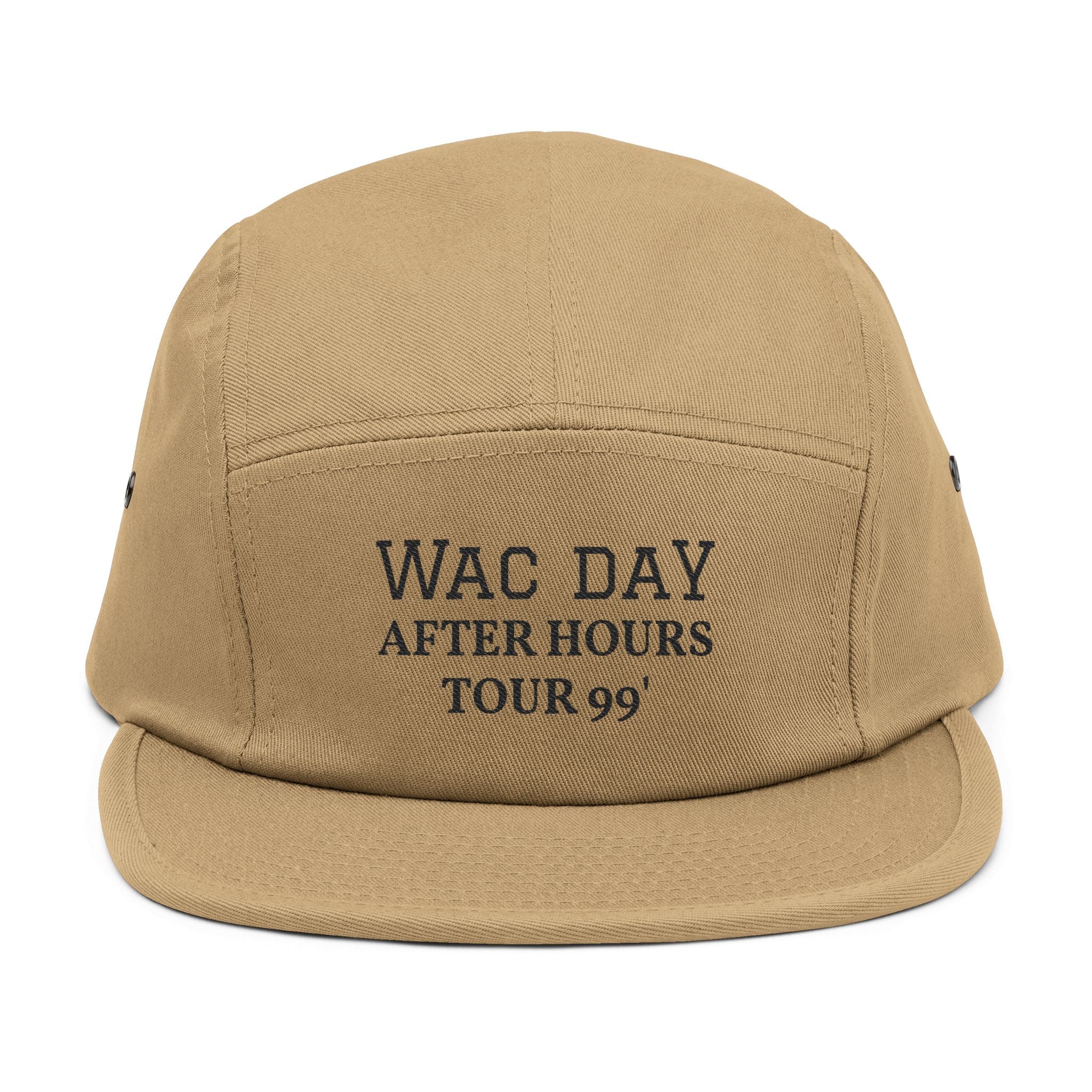 Embroidered 'WAC DAY After Hours Tour 99' 5-Panel Cap — Vintage Tour Hat