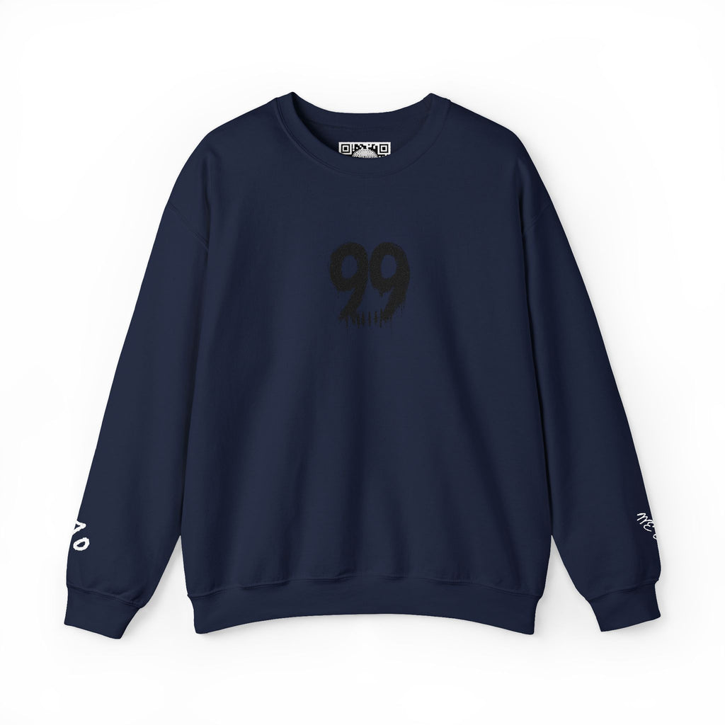 Crewneck Sweatshirt — Subtle Floral '99' Graphic