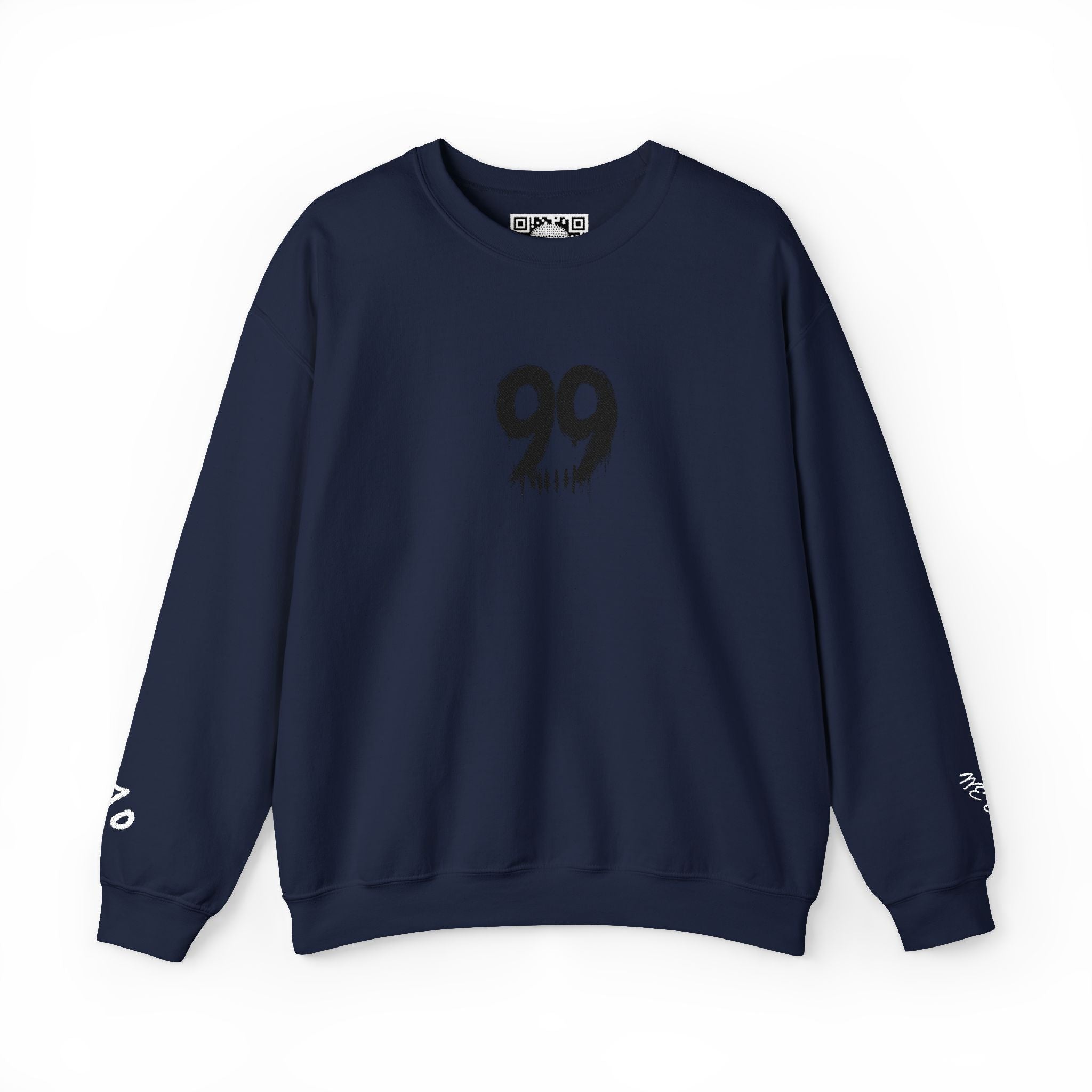 Crewneck Sweatshirt — Subtle Floral '99' Graphic