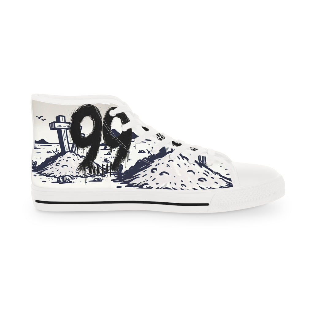 High Top Sneakers — 'We Are 99' Street Art Graphic Men's Shoes