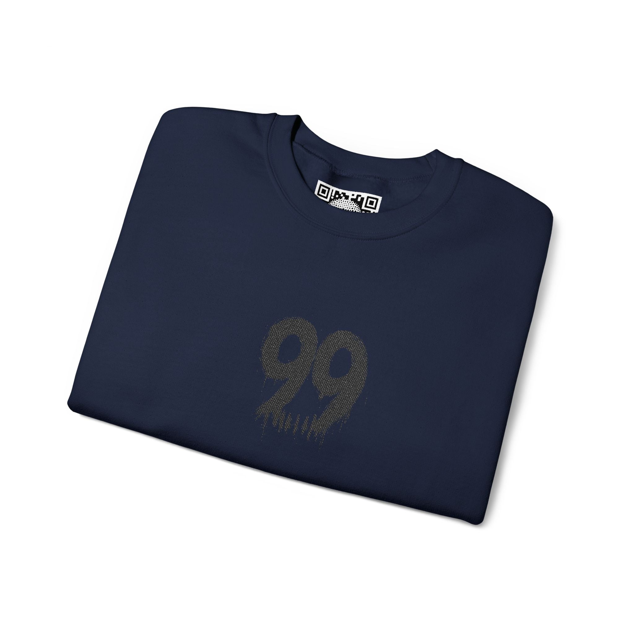 Crewneck Sweatshirt — Subtle Floral '99' Graphic