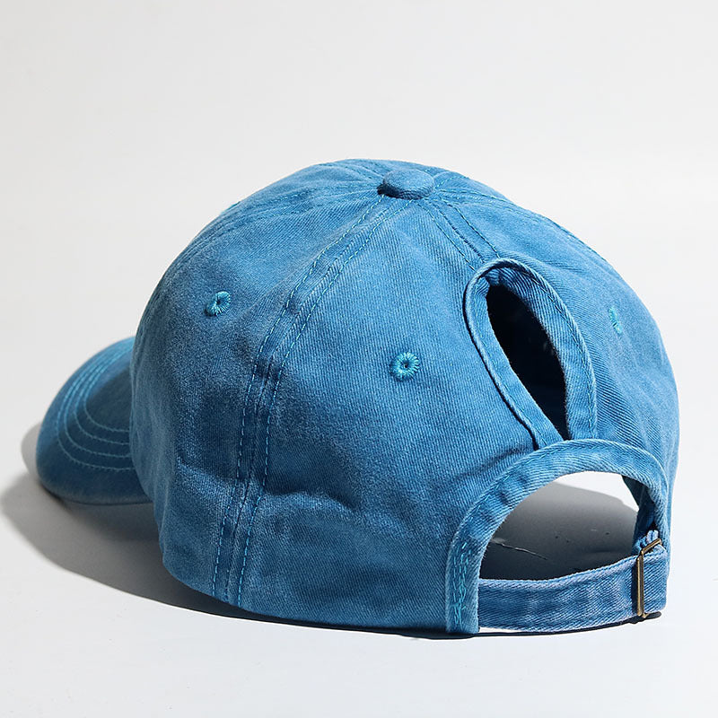 Curved Brim Snapback Hat for Women Outdoor Sports Sun Hat