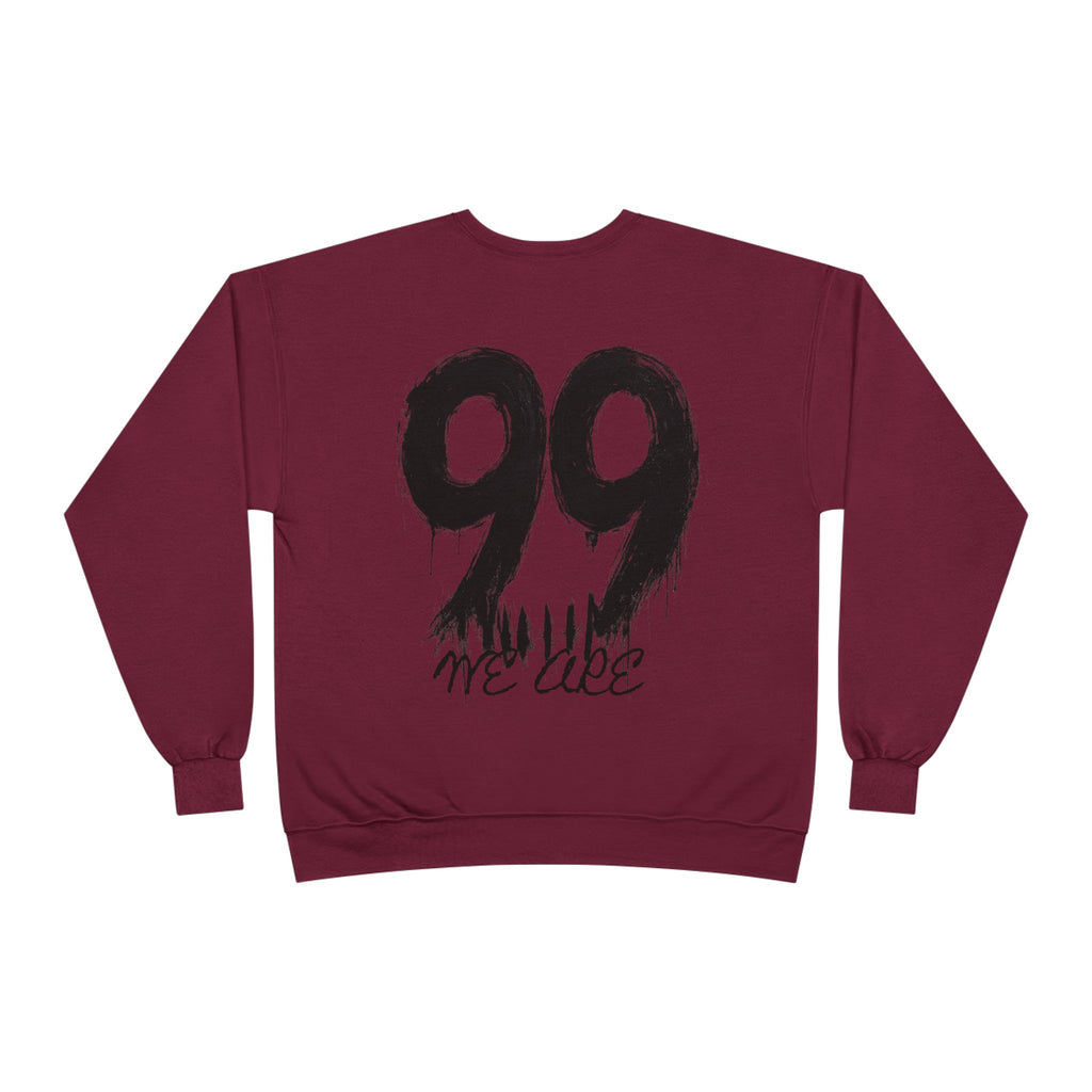 Crewneck Sweatshirt — '99' Drip Graphic Crewneck (Me Are Clothing)
