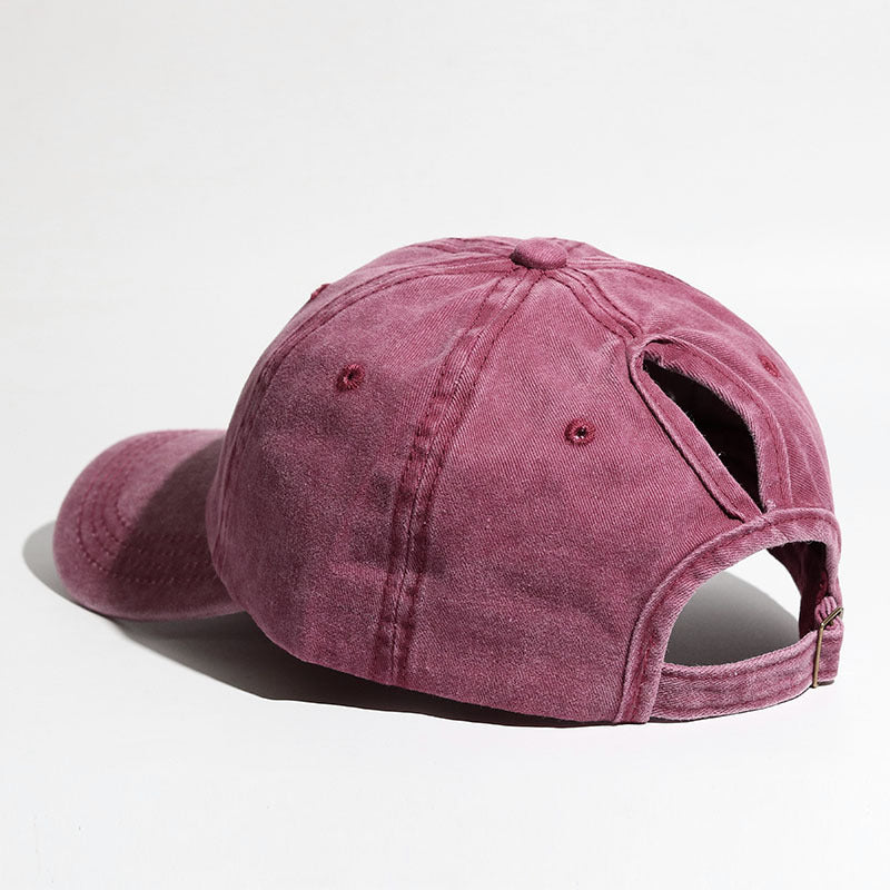 Curved Brim Snapback Hat for Women Outdoor Sports Sun Hat