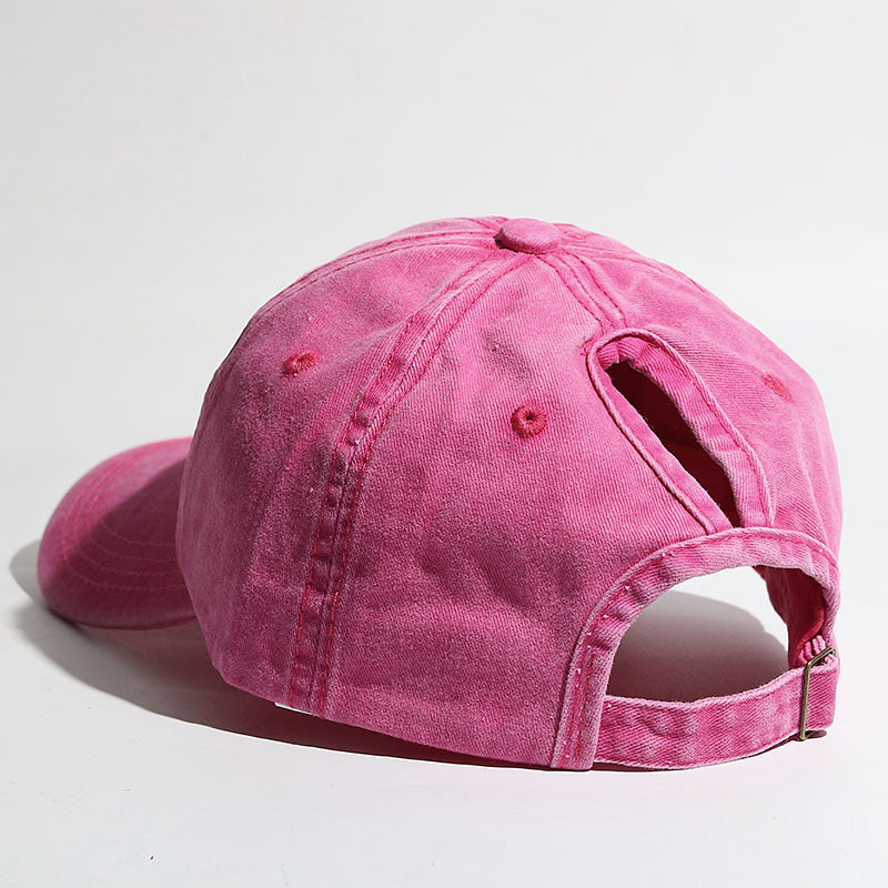 Curved Brim Snapback Hat for Women Outdoor Sports Sun Hat