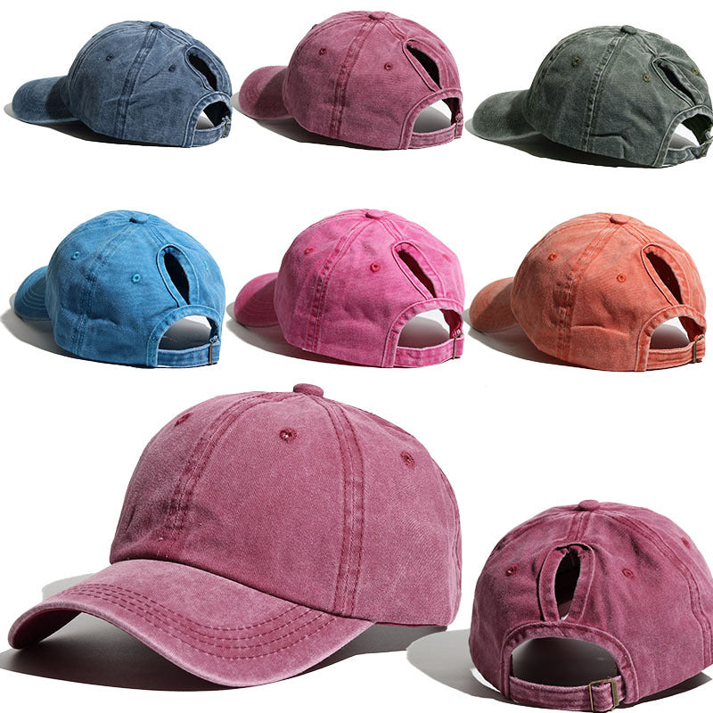 Curved Brim Snapback Hat for Women Outdoor Sports Sun Hat