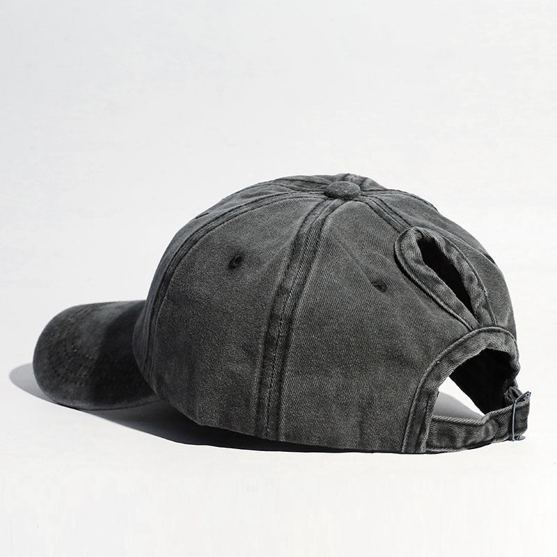 Curved Brim Snapback Hat for Women Outdoor Sports Sun Hat