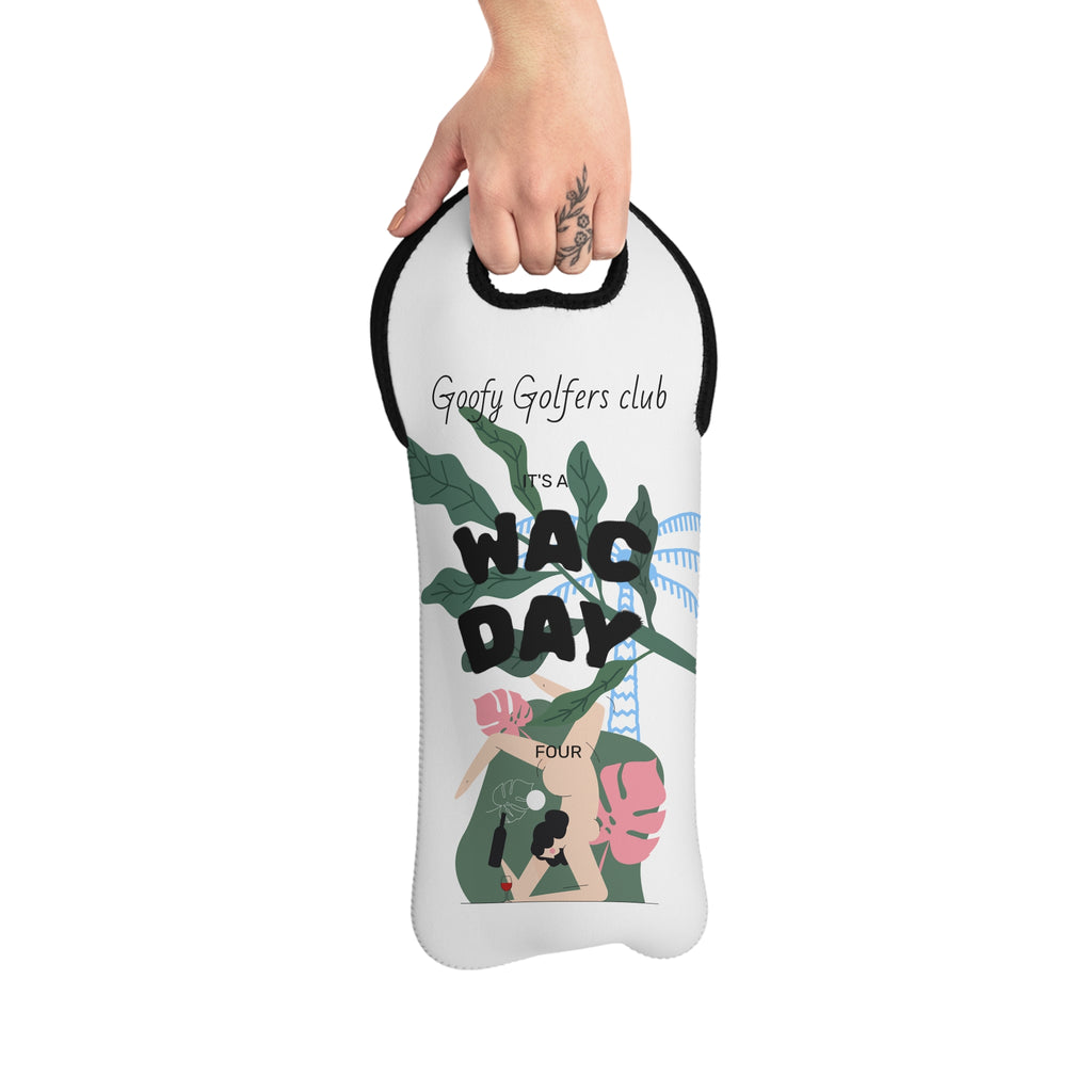 Wine Tote — 'Goofy Golfers Club' Wac Day Illustrated Bottle Carrier
