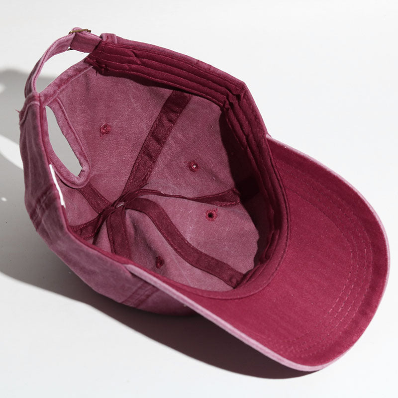 Curved Brim Snapback Hat for Women Outdoor Sports Sun Hat