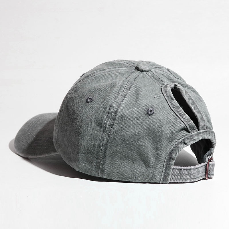 Curved Brim Snapback Hat for Women Outdoor Sports Sun Hat