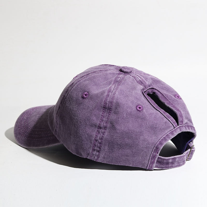 Curved Brim Snapback Hat for Women Outdoor Sports Sun Hat
